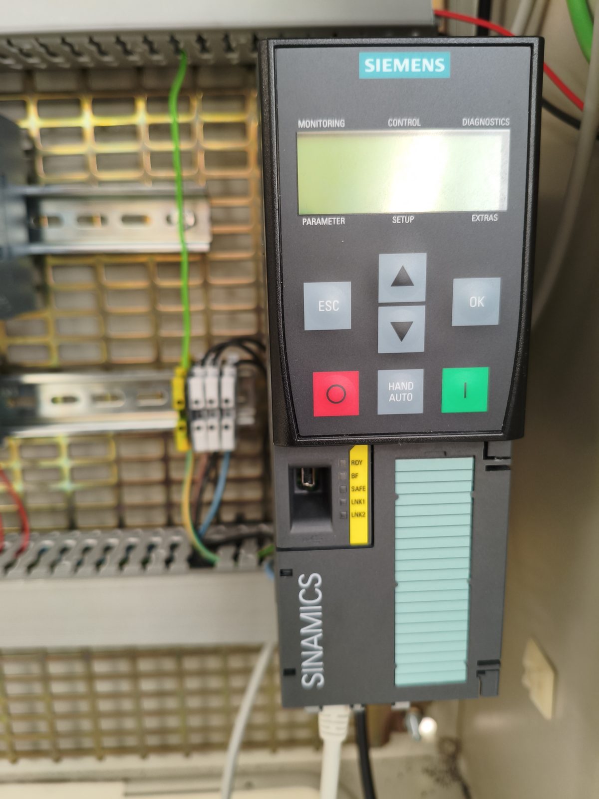 Pupitre de commande du variateur SINAMICS G120